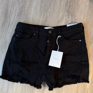 KanCan Black Frayed Hem Shorts